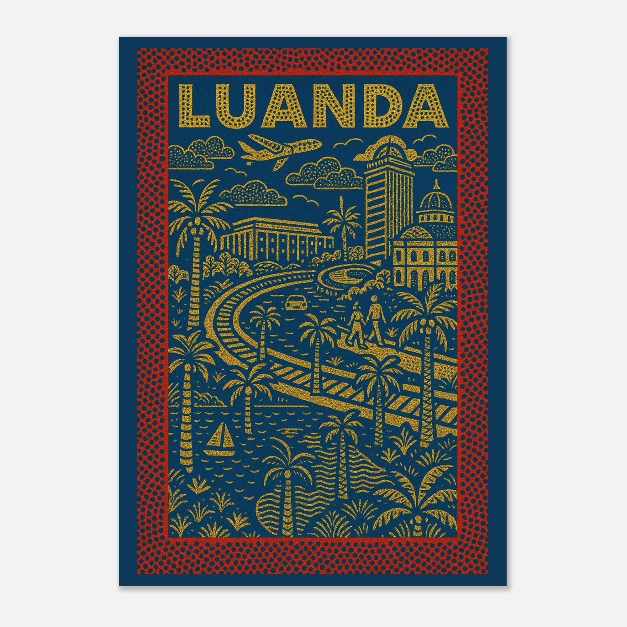 Affiche Luanda – Art urbain africain | Décoration murale