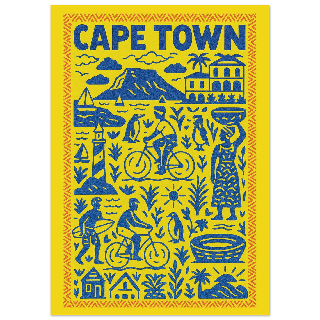 Affiche Cape Town – Art urbain africain | Décoration murale