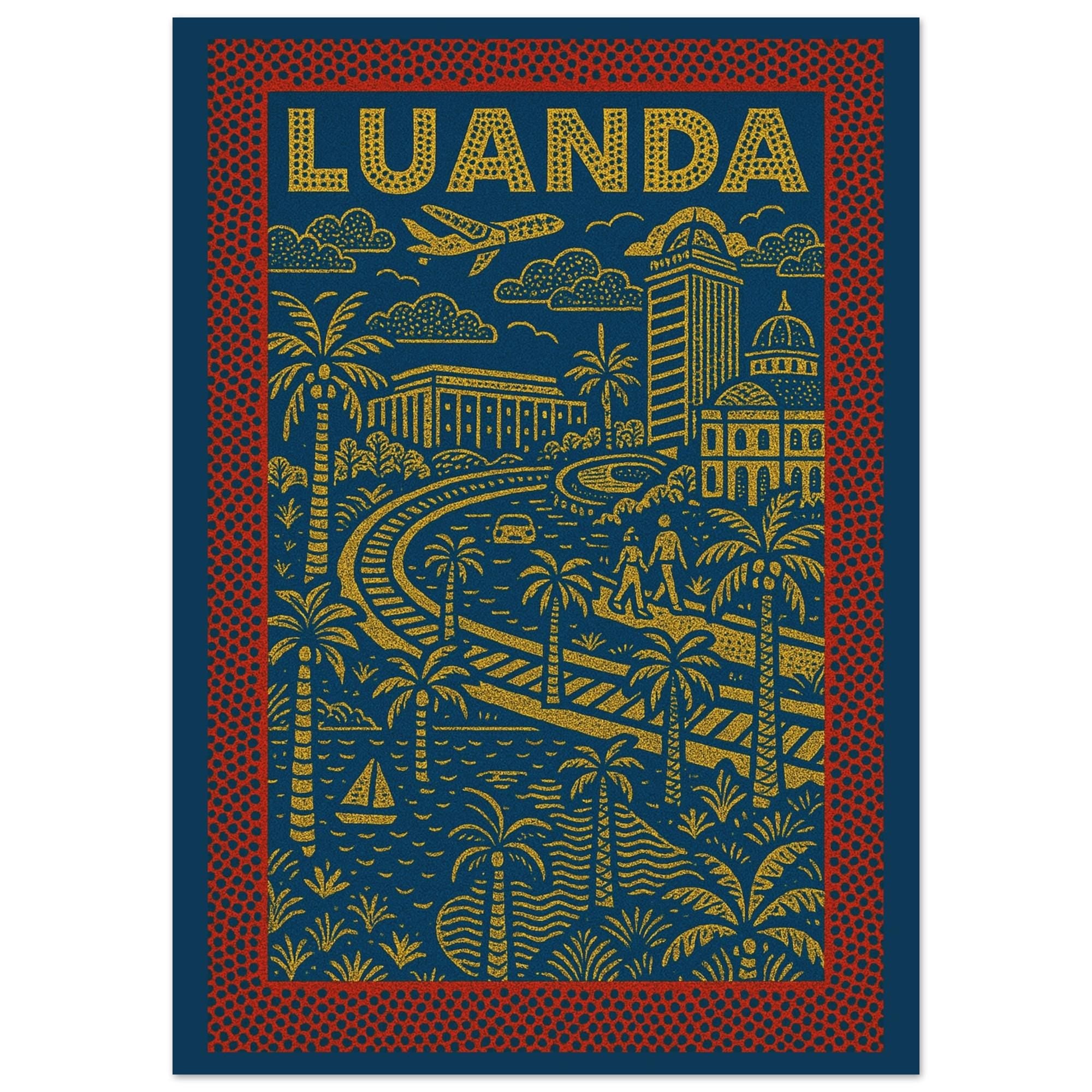 Affiche Luanda – Art urbain africain | Décoration murale