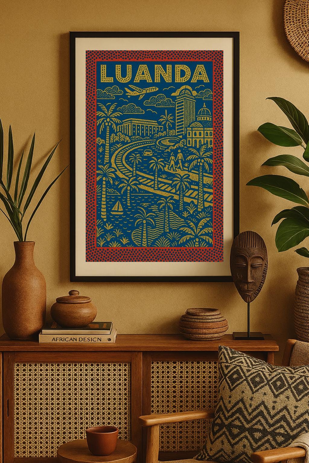 Affiche Luanda – Art urbain africain | Décoration murale